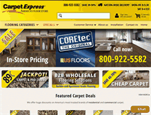 Tablet Screenshot of carpetexpress.com